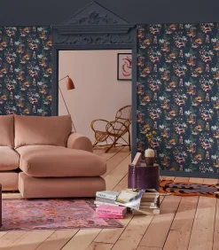Vliesbehang Painted Kingdom Navy