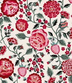 Vliesbehang Strawberry Garden Rose