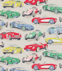 Vliesbehang Vintage Cars Multi