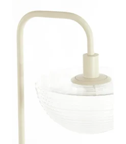 Vloerlamp Baylie - Mat crème - 43x30x165cm