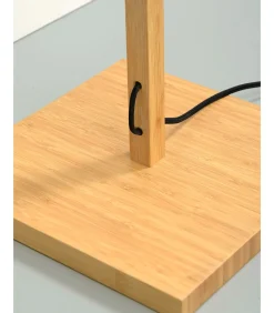 Vloerlamp Bhutan - Bamboe/Zwart - Ø40x160cm