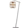 Vloerlamp Hokkaido - Bamboe Wit/Naturel - 63x36x176cm