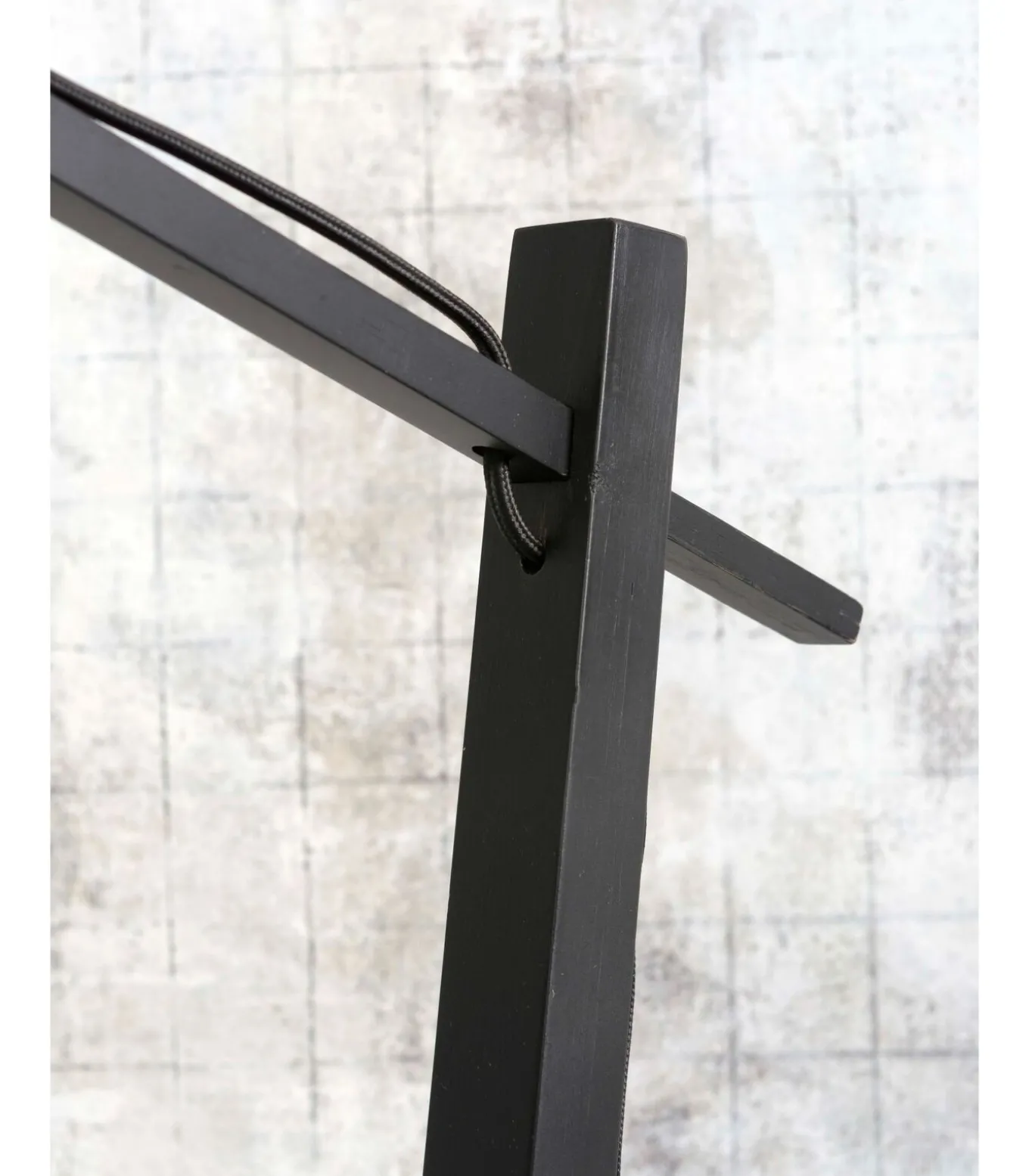 Vloerlamp Hokkaido - Bamboe Zwart - 63x36x176cm