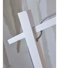 Vloerlamp Java - Bamboe Wit/Naturel - 58x32x150cm