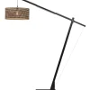Vloerlamp Java - Bamboe Zwart/Naturel - 175x50x207cm