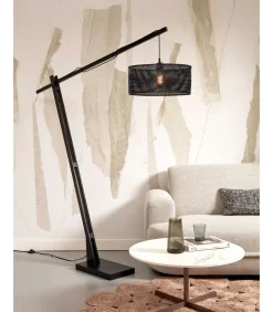 Vloerlamp Java - Bamboe Zwart - 175x50x207cm