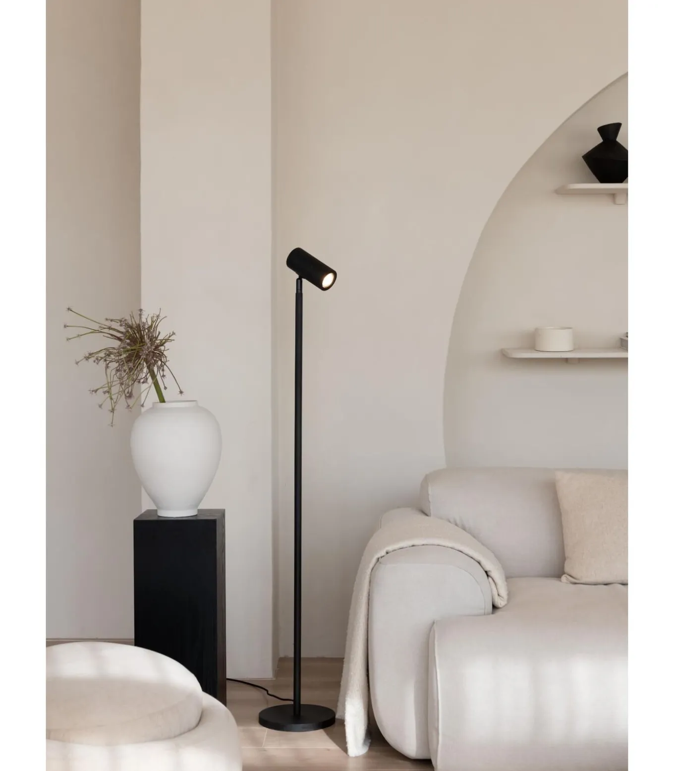 Vloerlamp Java - Zwart - Ø23cm