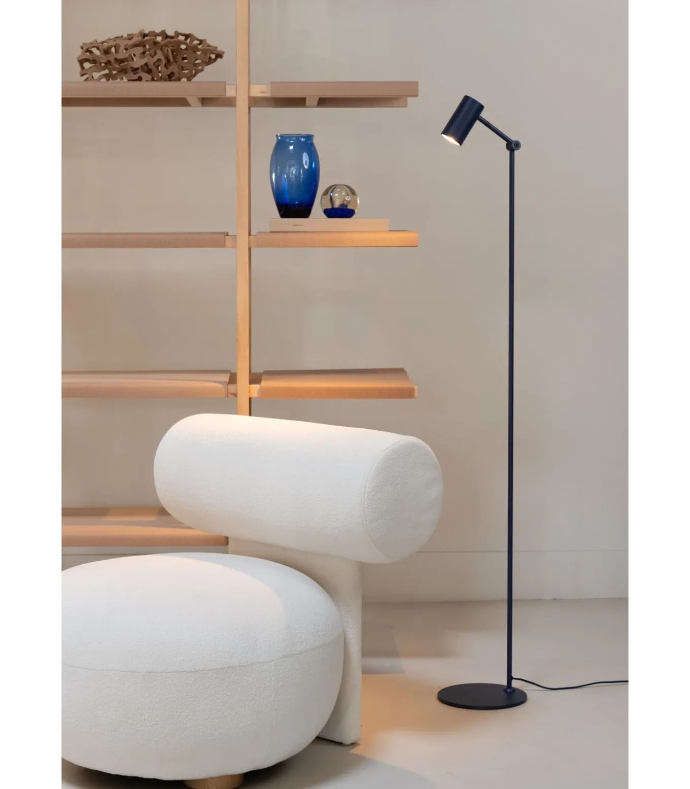 Vloerlamp Montreux - Blauw - 22x22x134cm