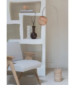 Vloerlamp Tivoli - Bruin - 20x42x163cm