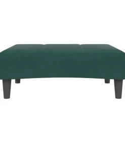 Voetenbank 77x55x31 cm fluweel donkergroen