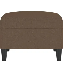 Voetenbank 70x55x41 cm stof bruin