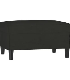 Voetenbank 70x55x41 cm stof zwart