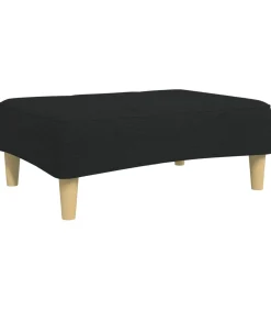 Voetenbank 77x55x31 cm stof zwart