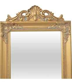 Vrijstaande spiegel Barok 160x40cm goud