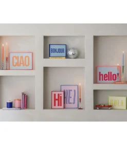 Wanddecoratie Ciao Large - Oranje - 3x41x31cm