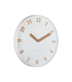 Wandklok Amena - Wit - 40x40x40cm