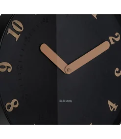 Wandklok Amena - Zwart - 40x40x40cm