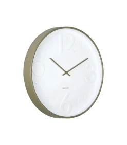 Wandklok Ayuno - Legergroen - Ø40cm