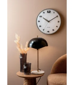 Wandklok Brisk Dome - Donkergrijs - Ø40cm