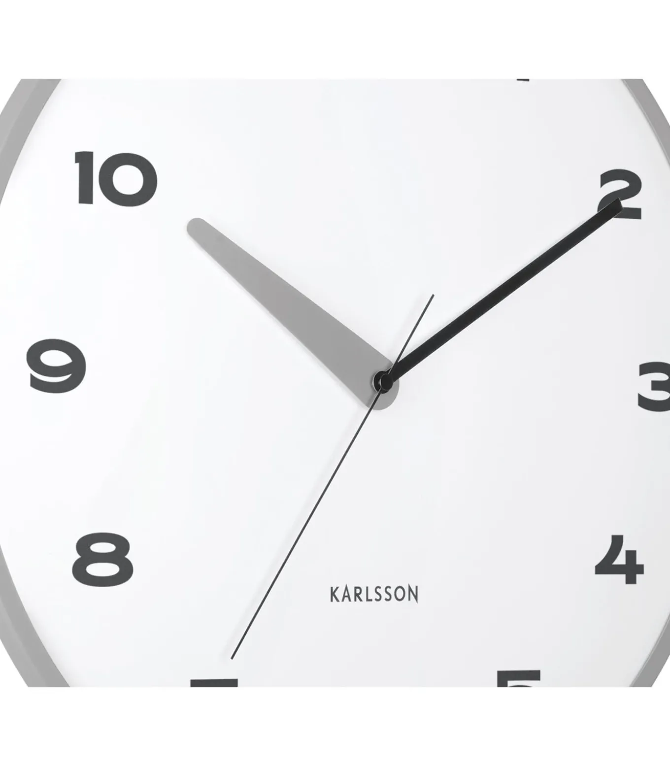 Wandklok Brisk Dome - Donkergrijs - Ø40cm