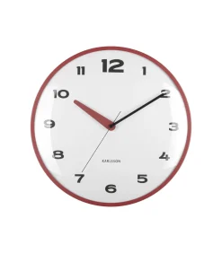 Wandklok Brisk Dome - Rode oker - Ø40cm