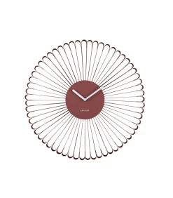 Wandklok Cascara - Rood - 50x50x50cm