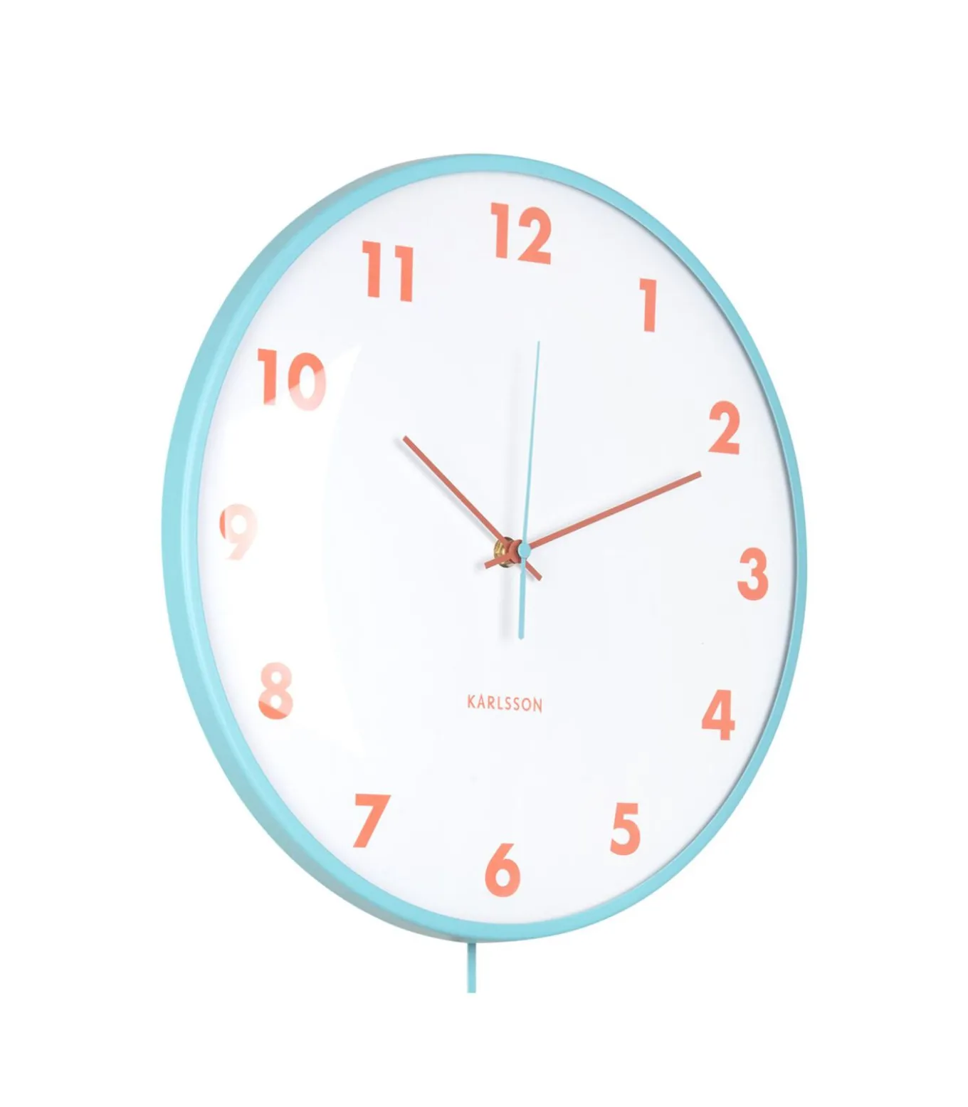 Wandklok Cheeky Dome - Zachtblauw - 7.1x35.5x61.5cm