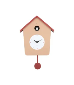 Wandklok Cuckoo Light - Zachtbruin - 23x10.5x26.4cm
