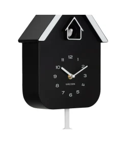 Wandklok Dupla Color Cuckoo - Zwart - 21.5x21.5x41.5cm