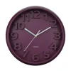 Wandklok Elevated Classic Numbers - Dark mauve - 5x33.5x33.5cm