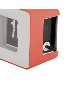 Wandklok Funky Flip - Scarlet rood - 7x17.7x9.2cm