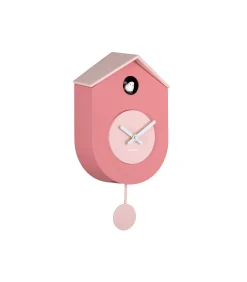 Wandklok Grato Cuckoo - Lichtroze - 9.2x17.5x33.2cm
