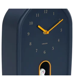 Wandklok Modern Doggy - Blauw - 29.1x20x29.1cm