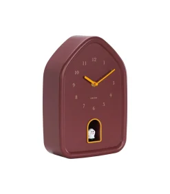 Wandklok Modern Doggy - Rood - 29.1x20x29.1cm