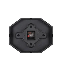 Wandklok Modern Factory Octagon - Rood - 32x32x26cm