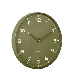 Wandklok Orgullo - Legergroen - Ø40cm