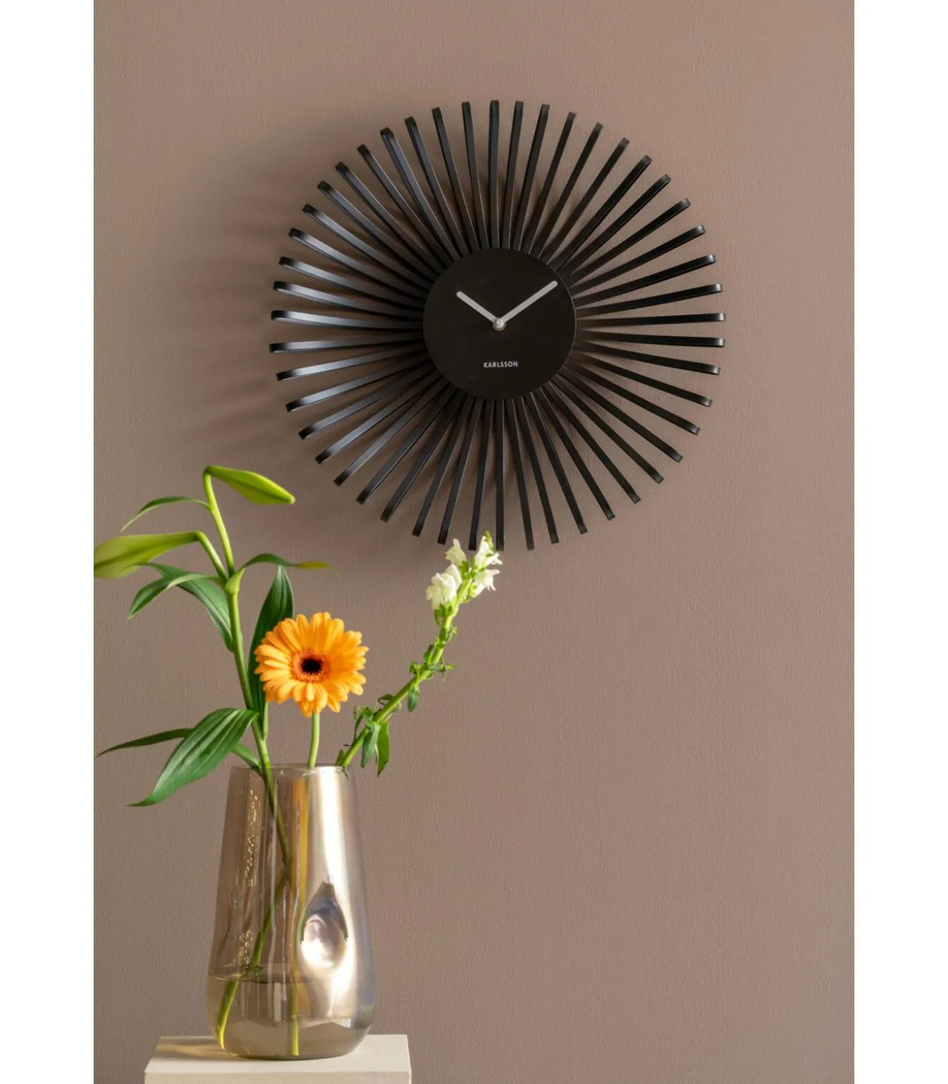 Wandklok Polo - Zwart - 48x48x48cm