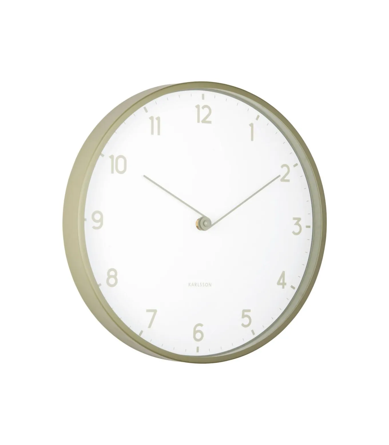 Wandklok Sencillez - Theegroen - Ø30cm