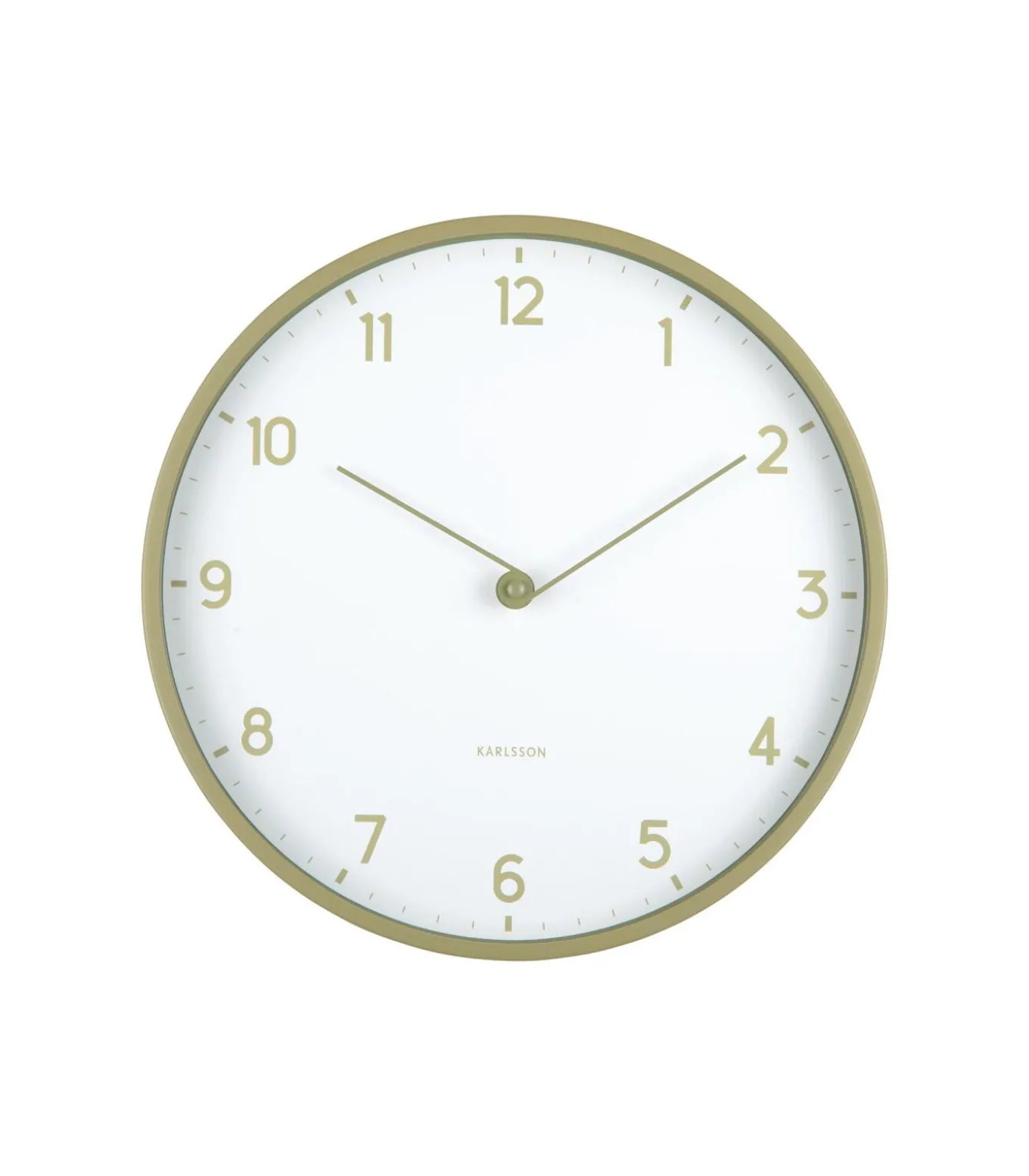 Wandklok Sencillez - Theegroen - Ø30cm