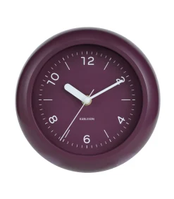 Wandklok Slope - Dark mauve - Ø20cm