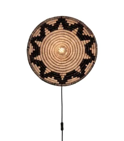 Wandlamp Andros - Naturel/Zwart - Ø45cm