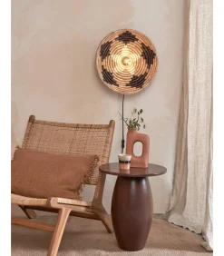 Wandlamp Andros - Naturel/Zwart - Ø45cm