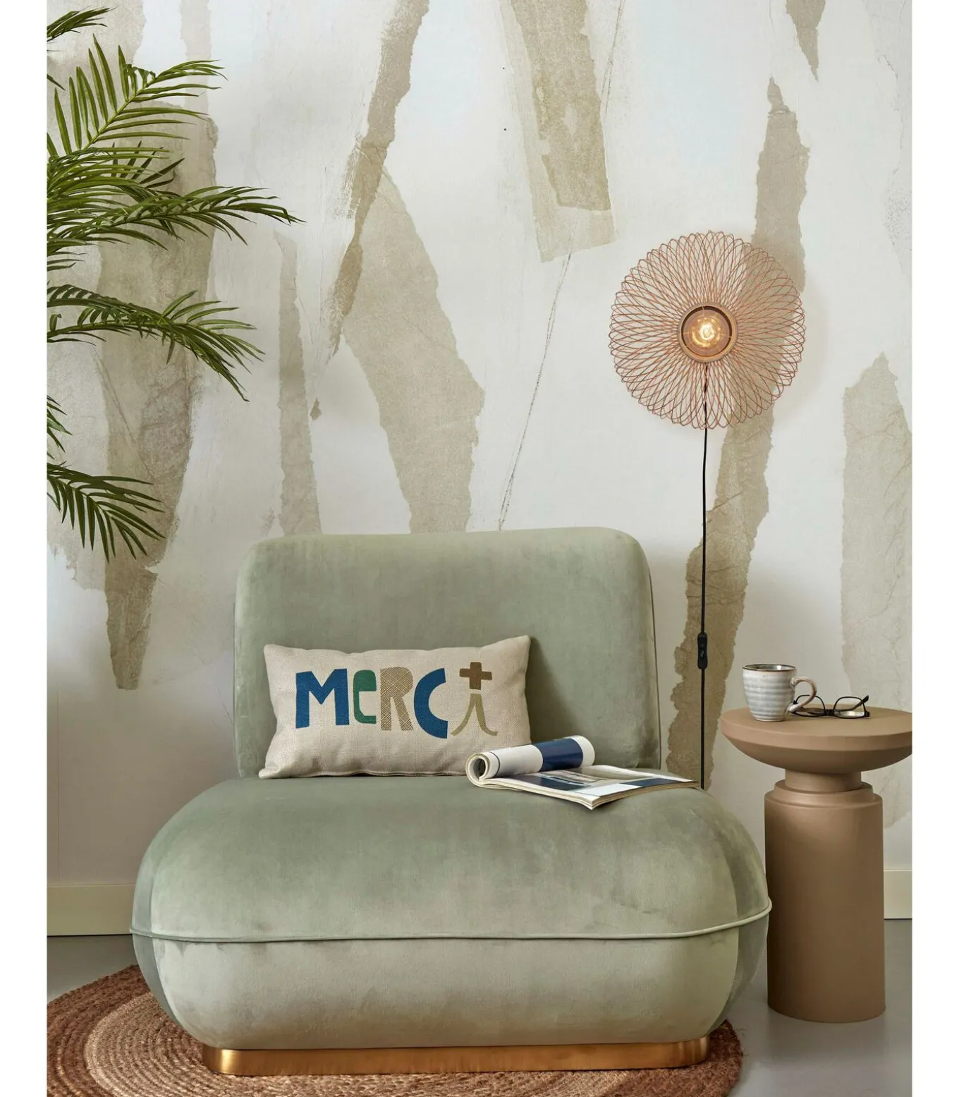 Wandlamp Cango - Bamboe - Ø40cm