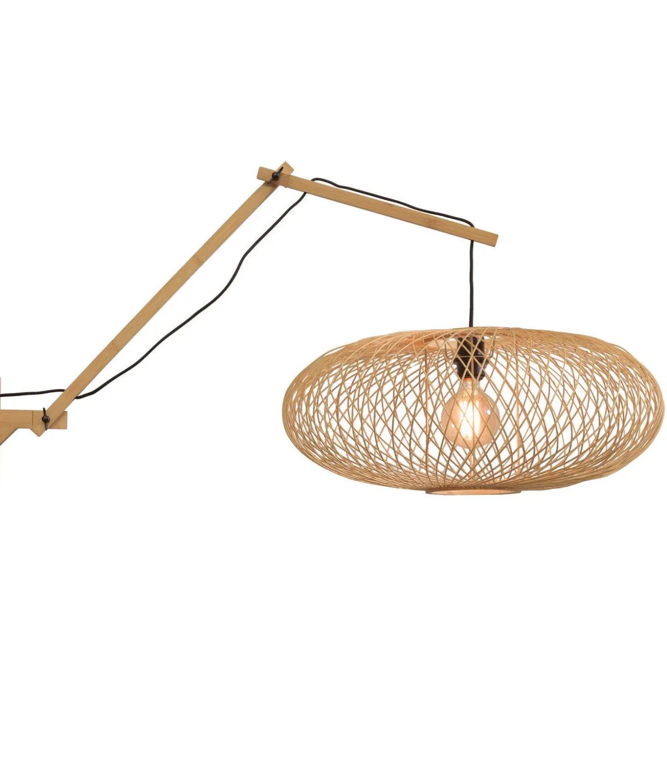 Wandlamp Cango - Bamboe - 105x60x60cm