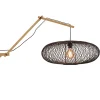 Wandlamp Cango - Bamboe/Zwart - 105x60x60cm