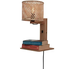 Wandlamp Java - Bamboe - 30x22x52cm