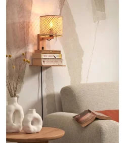 Wandlamp Java - Bamboe - 30x22x52cm