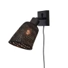 Wandlamp Java - Bamboe Zwart - Ø15cm
