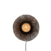 Wandlamp Kalimantan - Bamboe/Zwart - Ø44cm