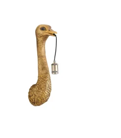 Wandlamp Ostrich - Antiek Brons - 18x15.5x57.5cm